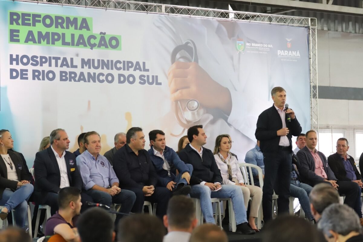Rio Branco do Sul fará reforma de Hospital e Luizão comemora investimentos